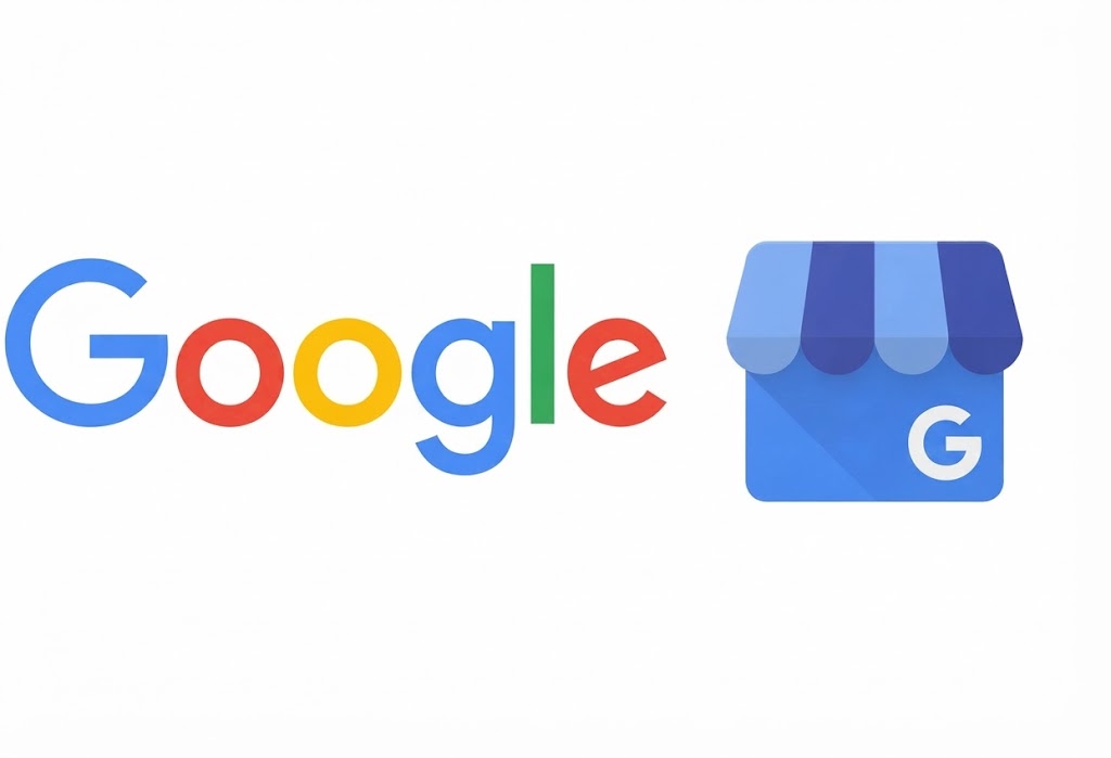 Логотип Google рядом с иконкой Гугл Бизнес Профиля